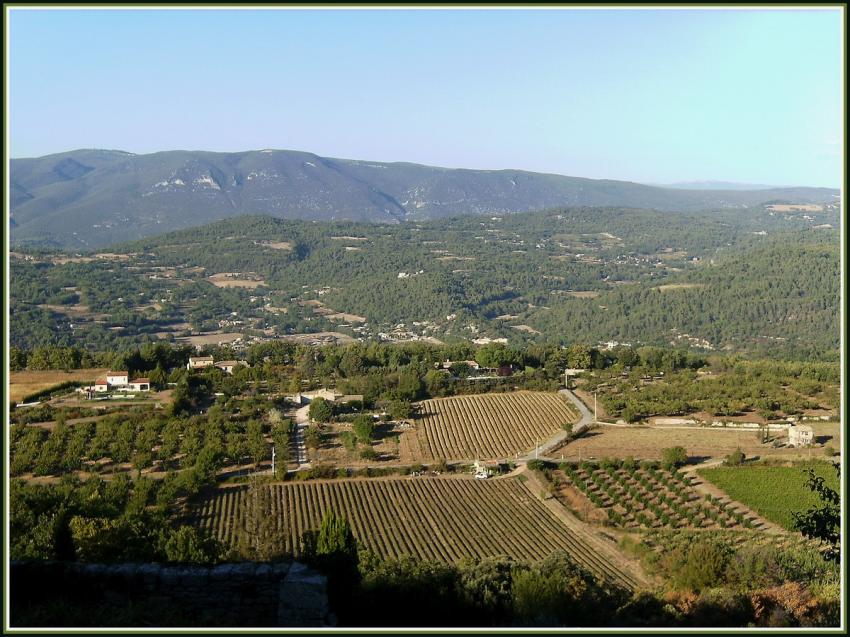 Paysage au dessus d'Apt (84)